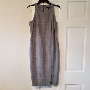 Banana Republic Grey Plaid bodycon dress